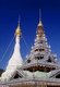 Thailand: The distinctive Shan Burmese-style pyatthat (multi-tiered and spired roof) and chedi at Wat Chong Klang (Jong Klang), Mae Hong Son
